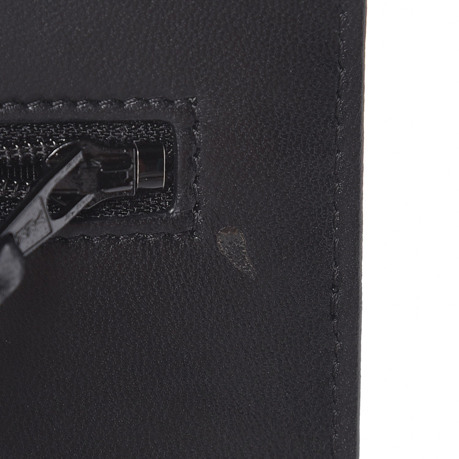 Chanel Lambskin Chevron Quilted Wallet On Chain WOC So Black 9 of 10