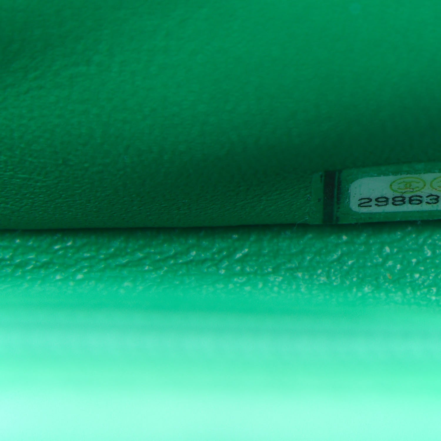 Chanel Lambskin Quilted Mini Square Flap Green 9 of 11
