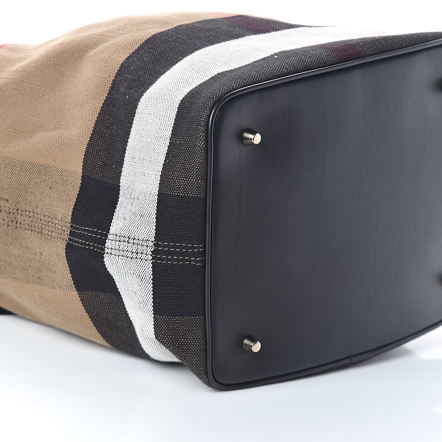 Canvas Mega Check Medium Ashby Hobo Black