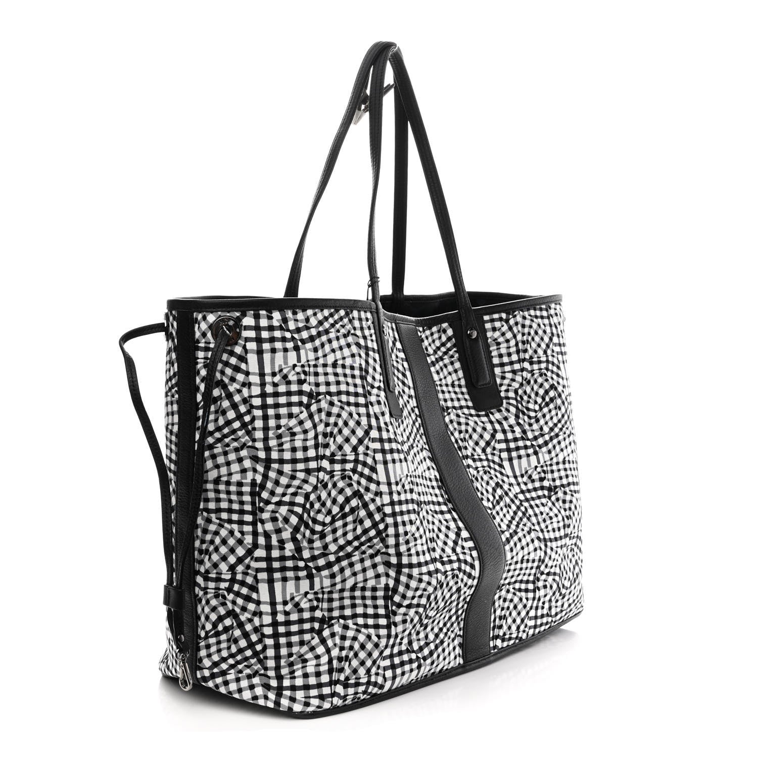 MCM Visetos Large Liz Reversible Shopper Tote Black 5 of 14