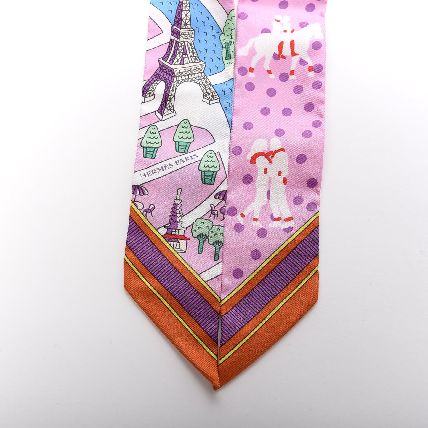 Silk Les Nouveaux Amoureux de Paris Twilly Rose Buvard White Vert