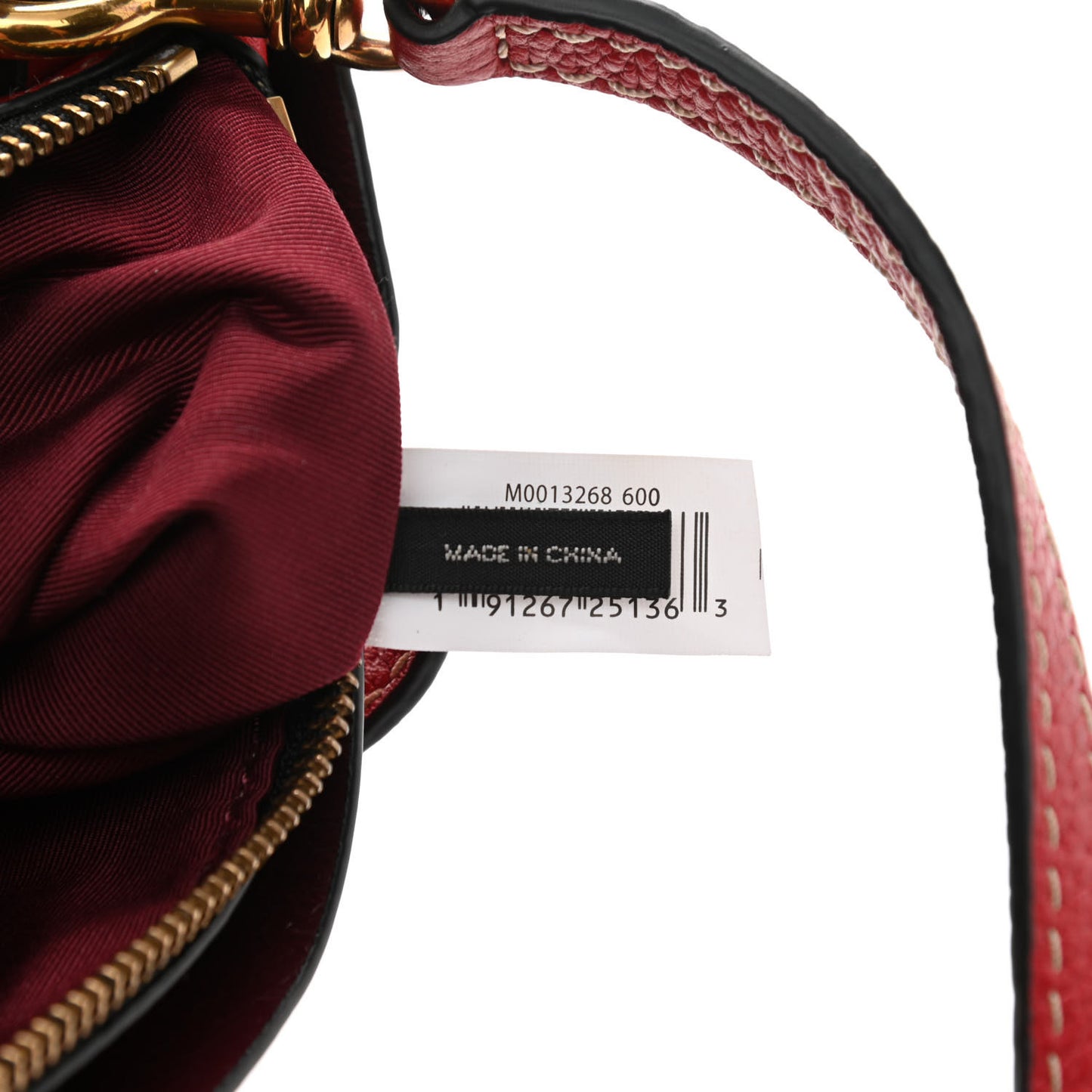 Pebbled Calfskin Mini Grind Tote Red