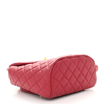 Chanel Calfskin Quilted Mini Urban Spirit Backpack Red 4 of 10
