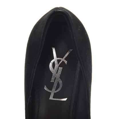 Saint Laurent Suede Pointed Toe Platform Pumps 36 Black 9 of 10