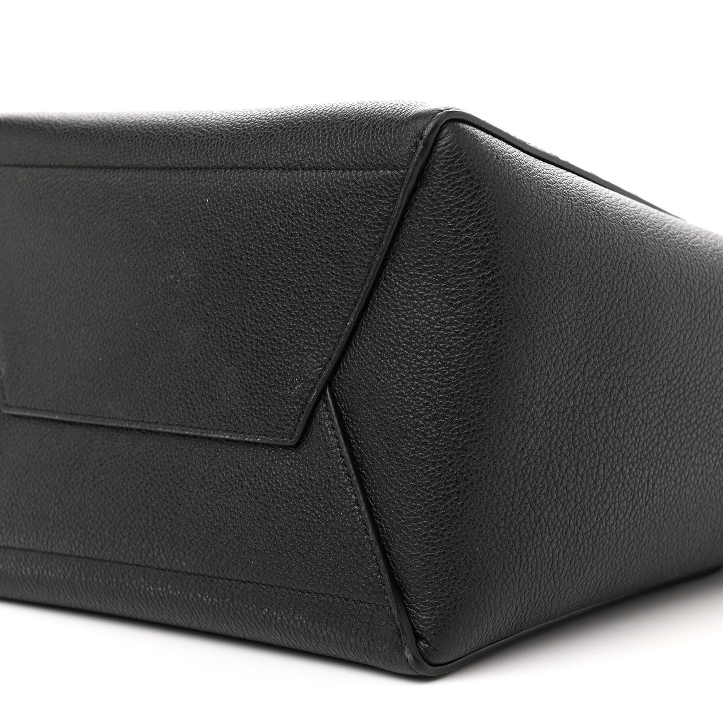 Soft Grained Calfskin Sangle Bucket Bag Black