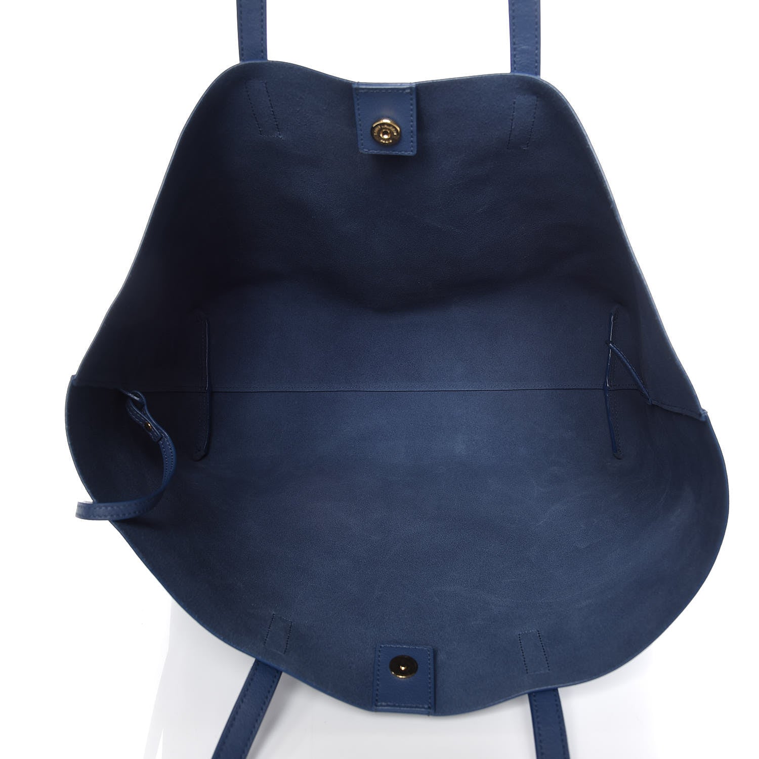 Saint Laurent Calfskin Large Shopping Tote Denim 8 of 11