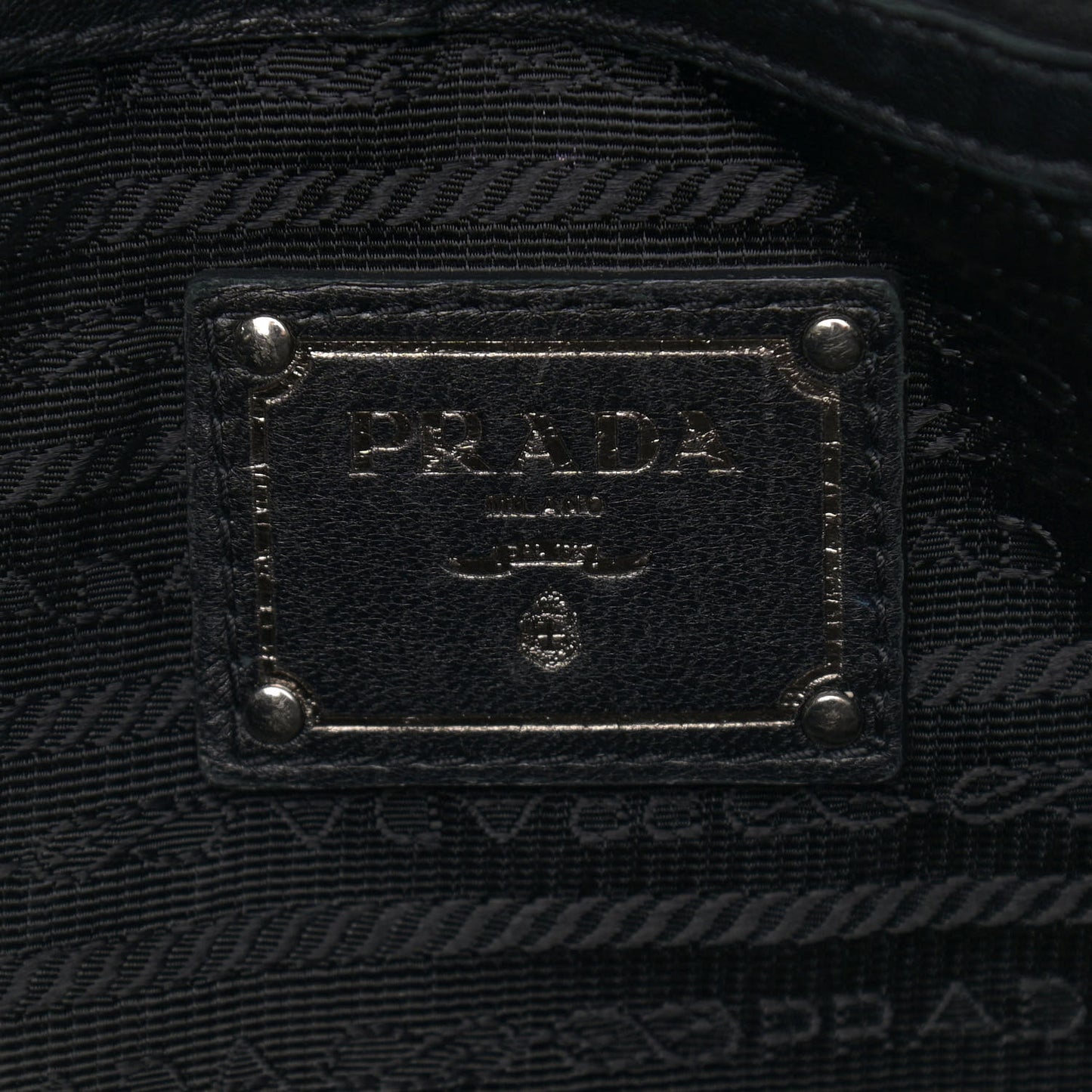 Nappa Gaufre Satchel Black