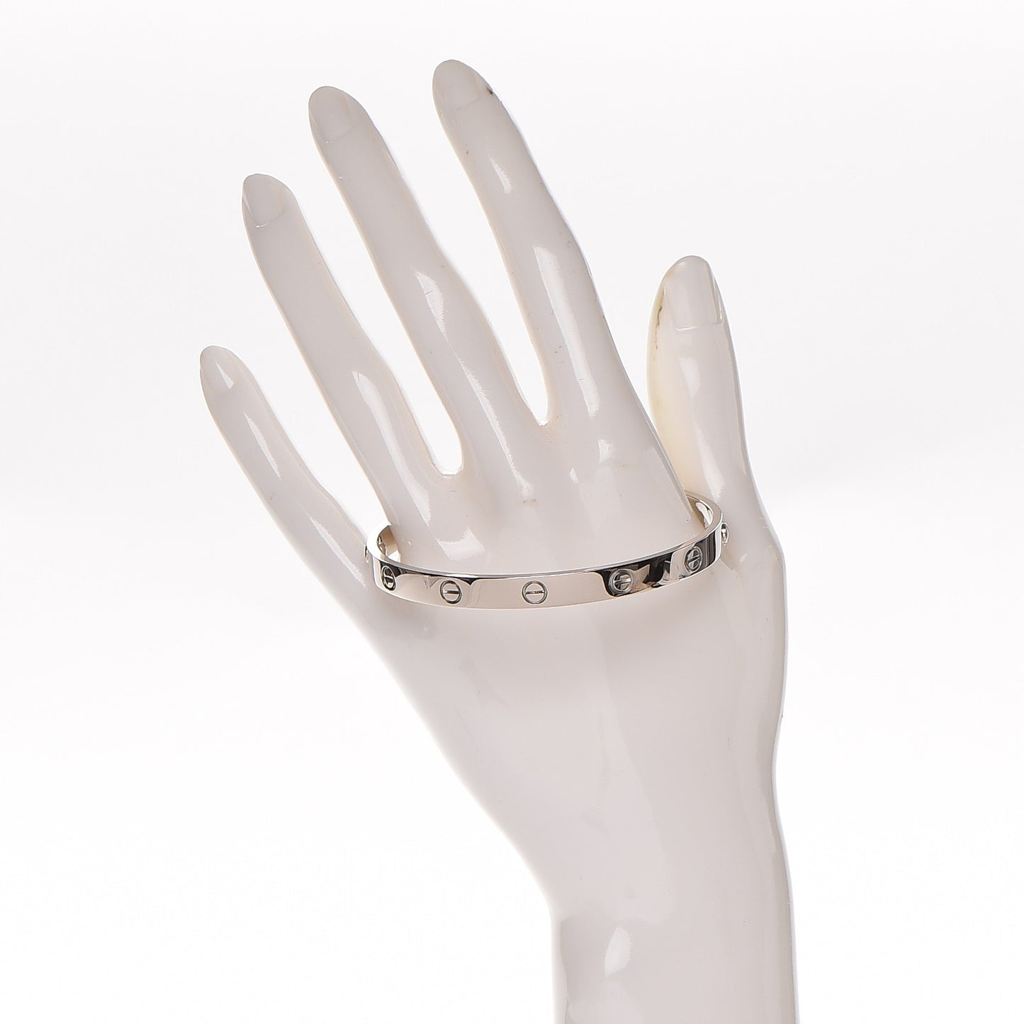 18K White Gold LOVE Bracelet 19