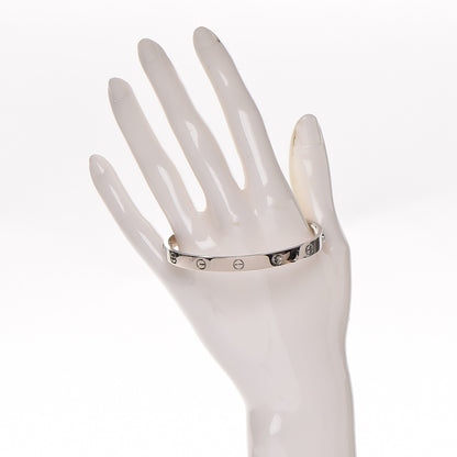 Cartier 18K White Gold LOVE Bracelet 19 2 of 4