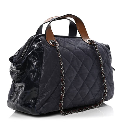 Chanel Iridescent Calfskin Small In The Mix Tote Navy 2 of 13