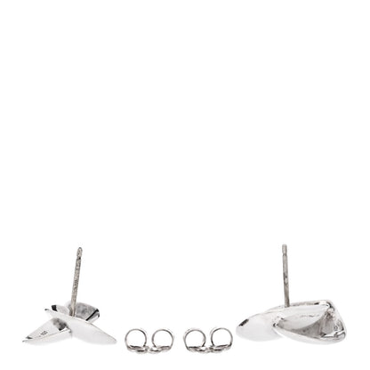 Tiffany Sterling Silver Frank Gehry Folded Heart Earrings 3 of 5
