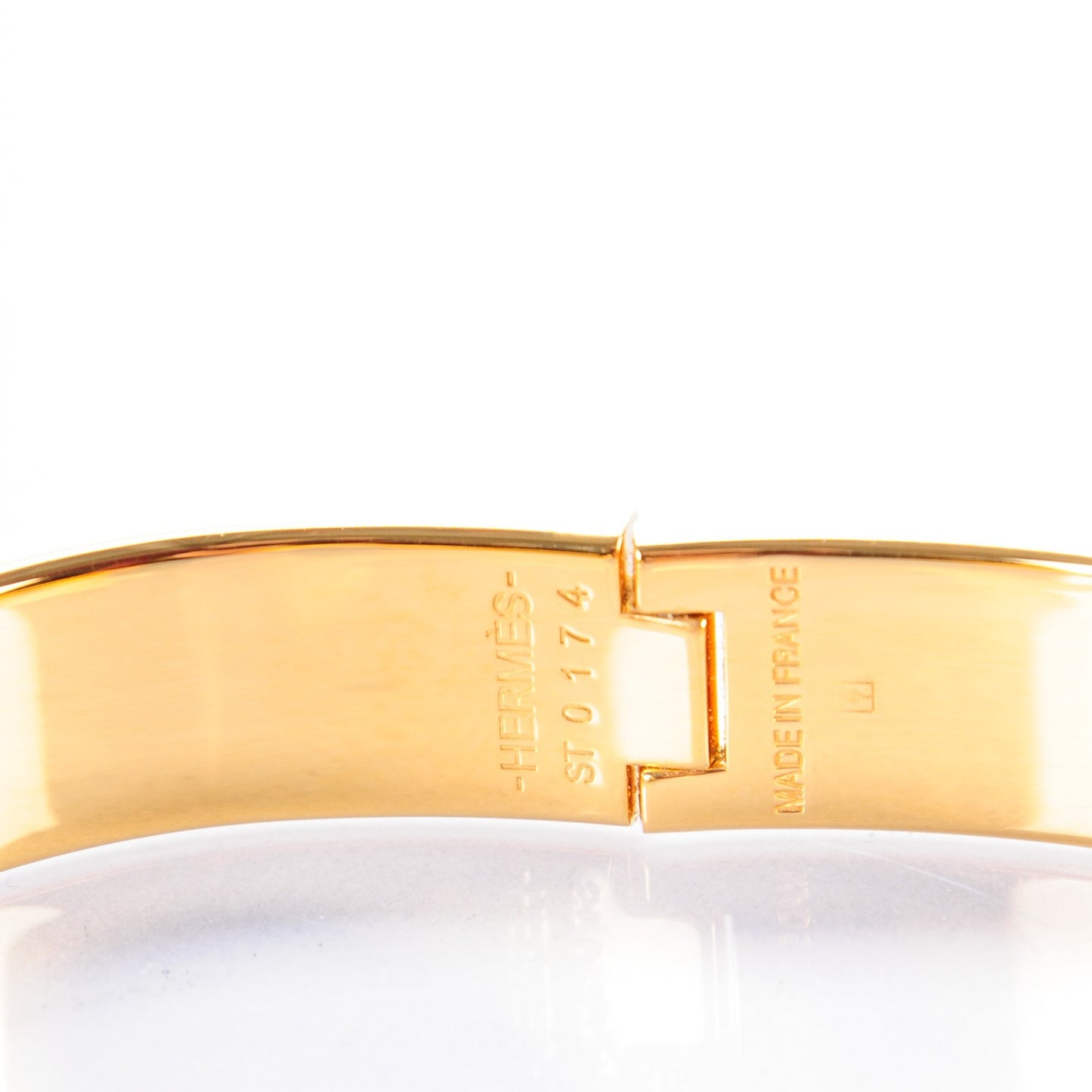 Enamel Narrow Clic H Bracelet PM Transat Bleu