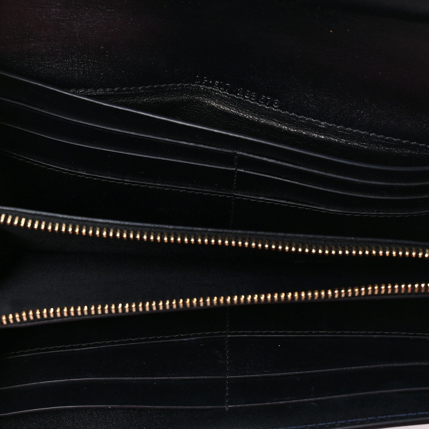 Metallic Calfskin Serpenti Forever Wallet Blue