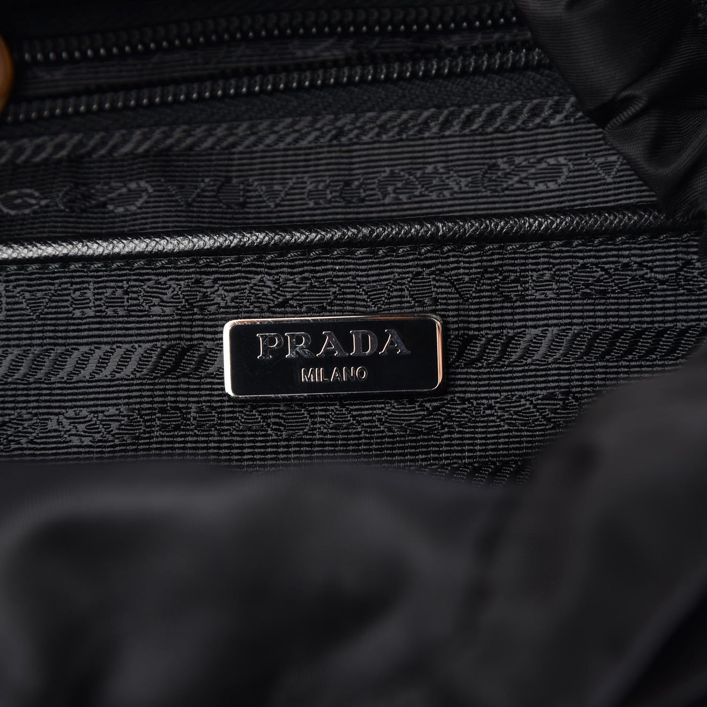 Nylon Vela Double Buckle Backpack Black