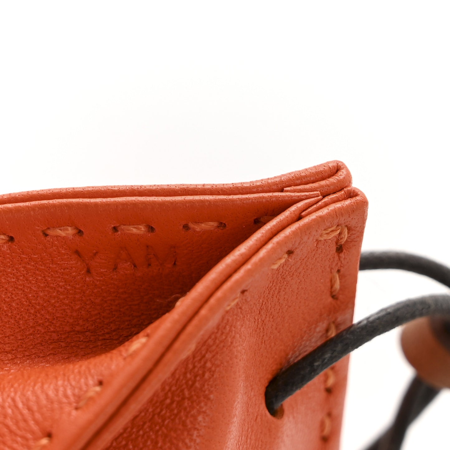 Milo Lambskin Swift Shopping Bag Charm Feu Gold