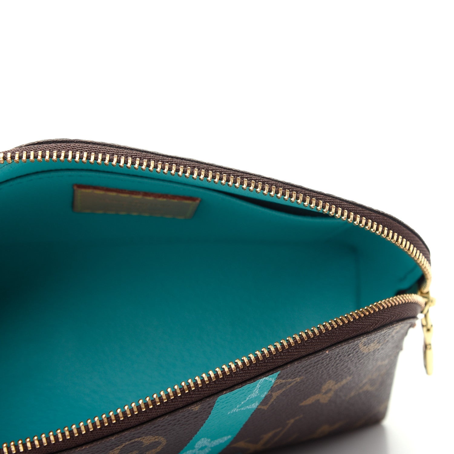 Louis Vuitton Monogram V Cosmetic Pouch Turquoise 5 of 8