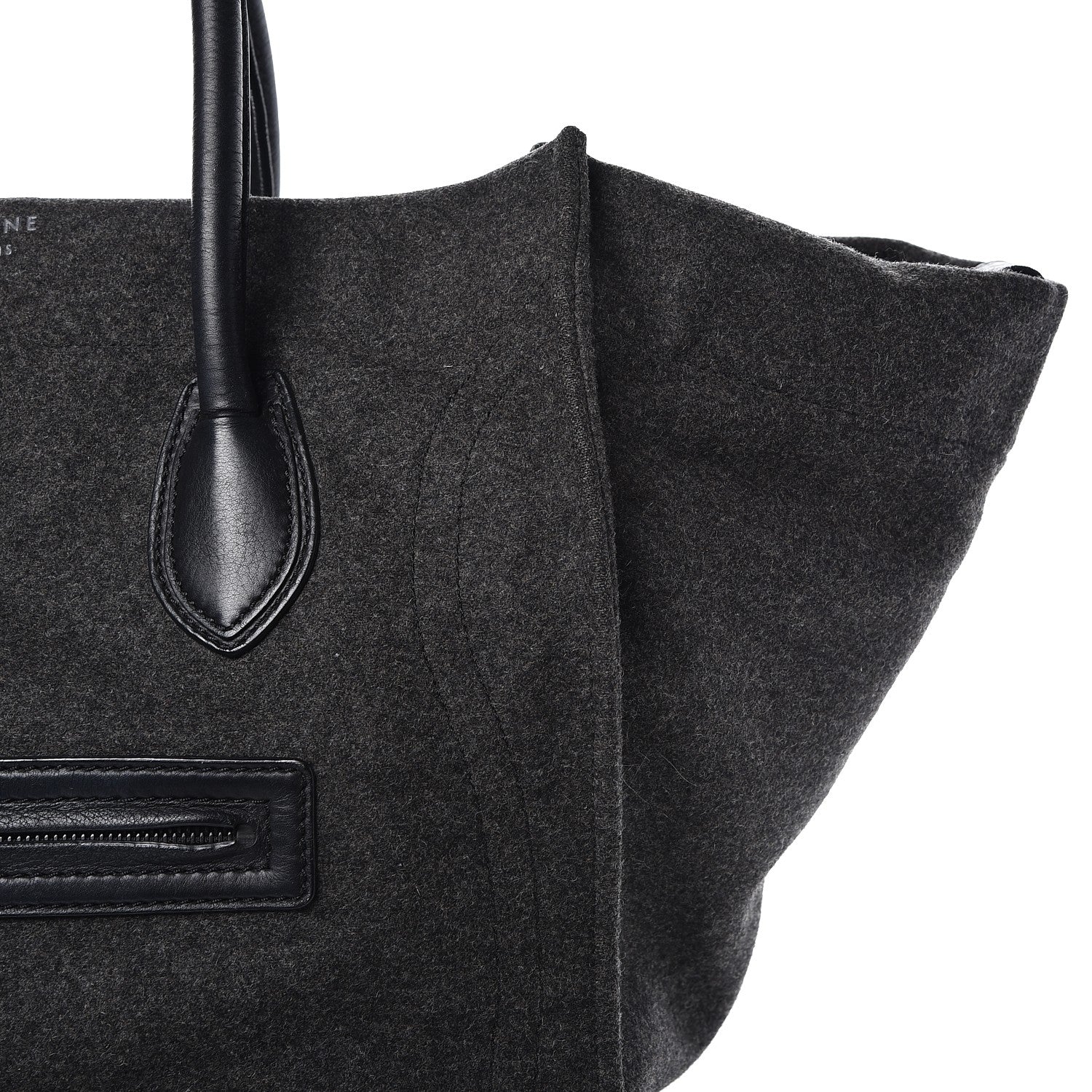 Celine Felt Medium Phantom Luggage Grey 9 of 14