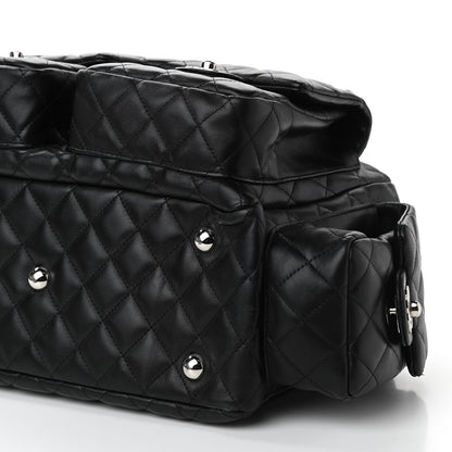 Chanel Calfskin Quilted Large Cambon Multipocket Reporter Black 10 of 11