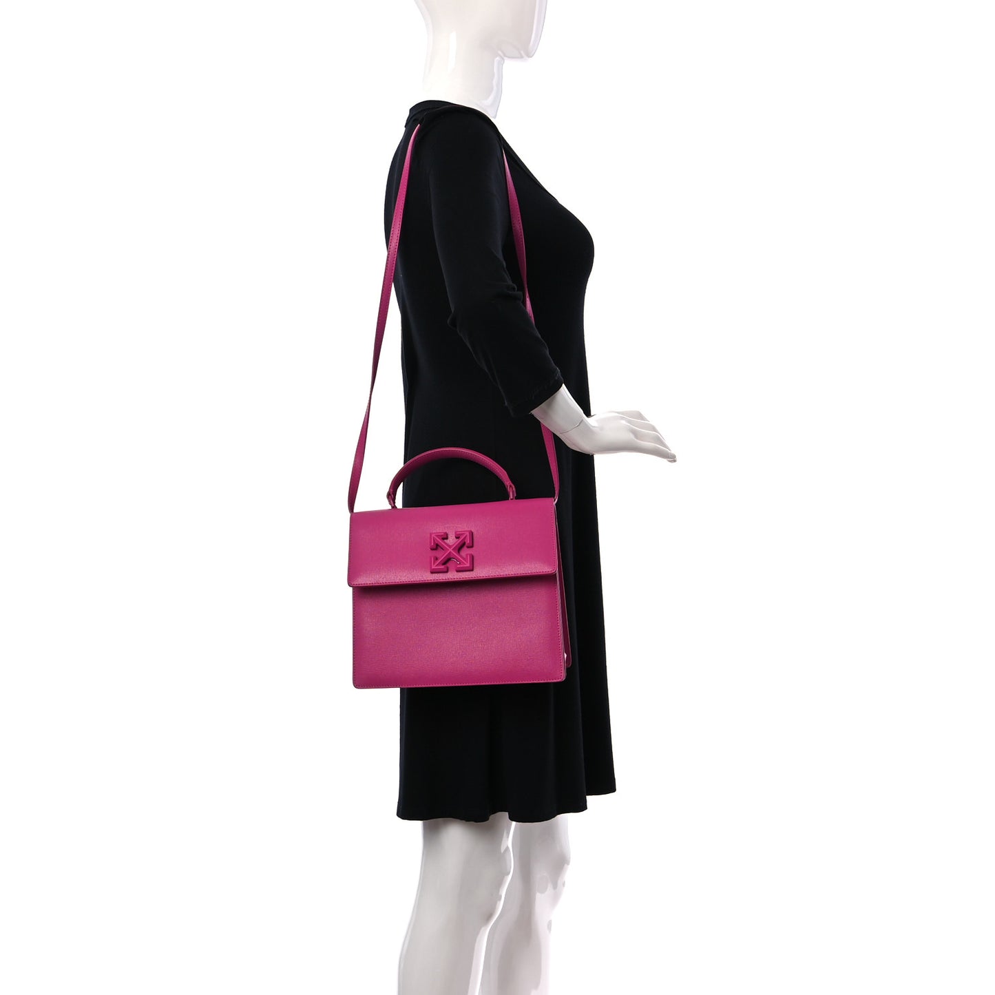 Calfskin Jitney Bag Fuchsia
