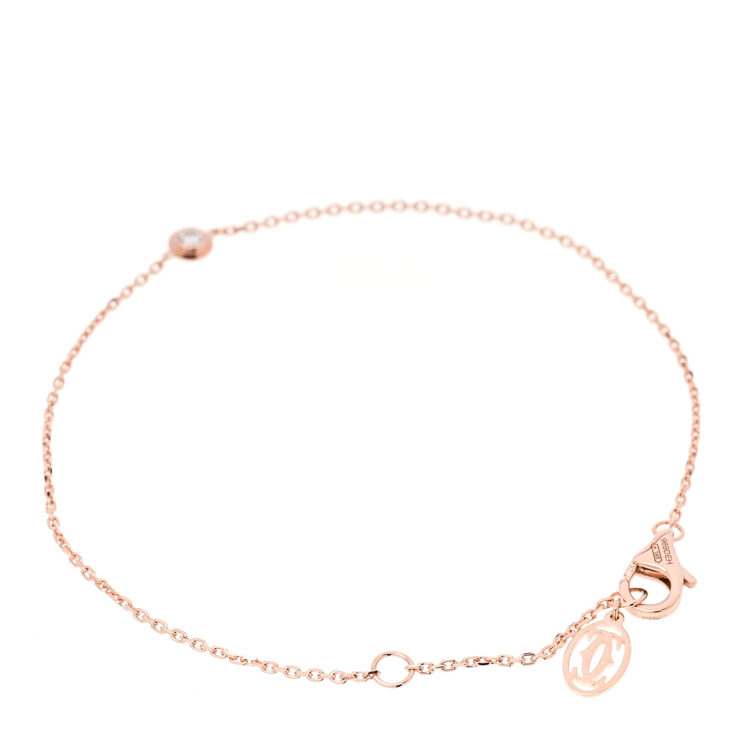 18K Pink Gold Diamond XS D'Amour Bracelet