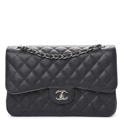 Chanel Caviar Quilted Jumbo Double Flap Black 1 of 9