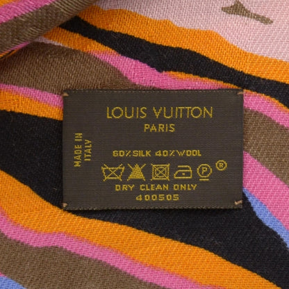 Louis Vuitton Silk Wool Zebra Shawl 9 of 9