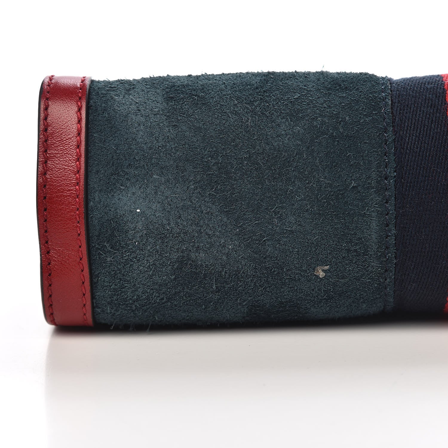 Gucci Suede Calfskin Web Small Ophidia Chain Shoulder Bag New Blue Romantic Cherry 11 of 12
