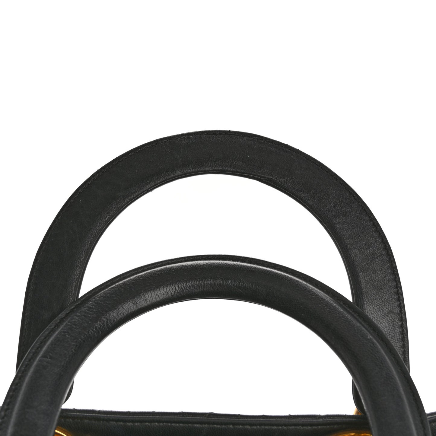 Lambskin Cannage Medium Lady Dior Black