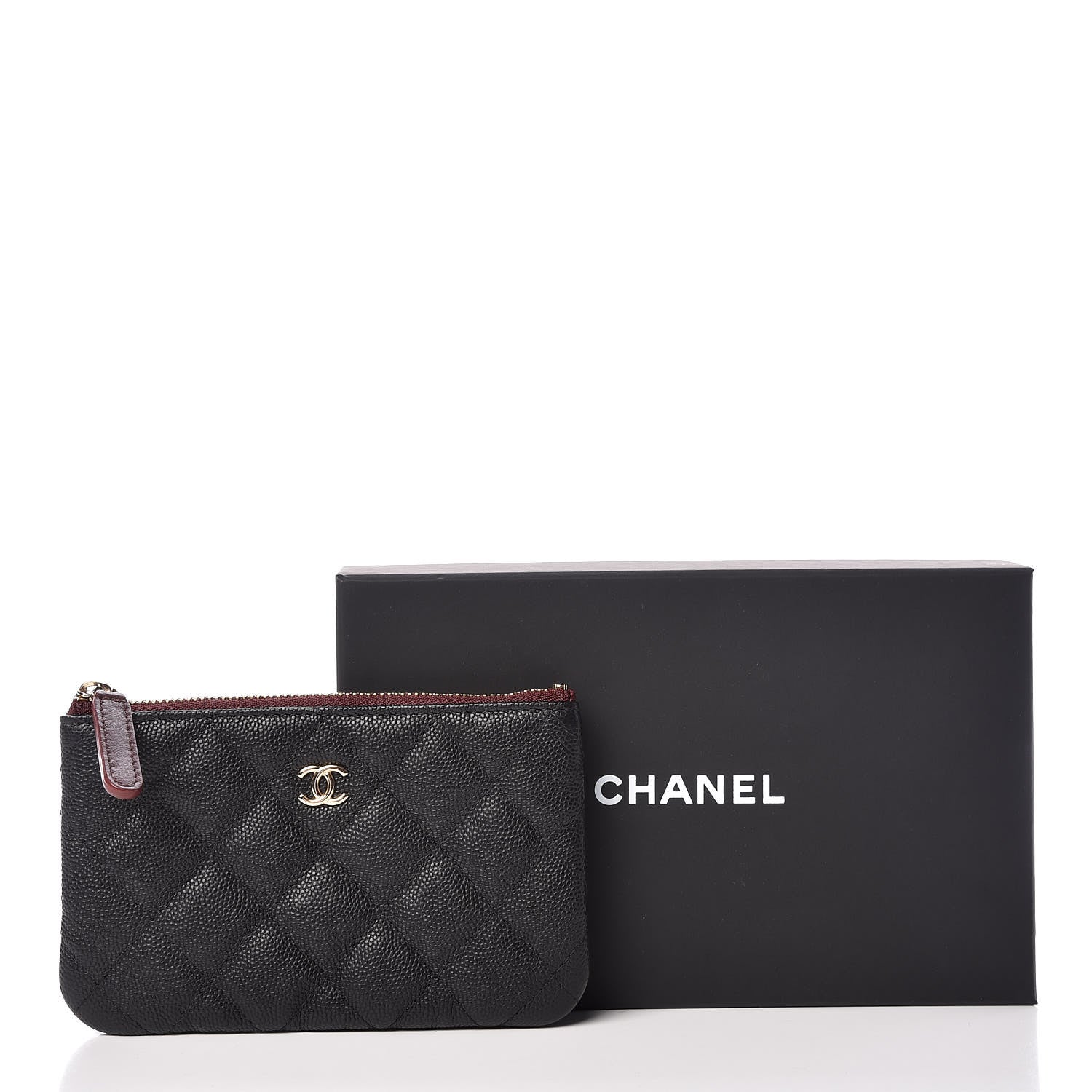 Chanel Caviar Quilted Small Cosmetic Case Black 10 of 10