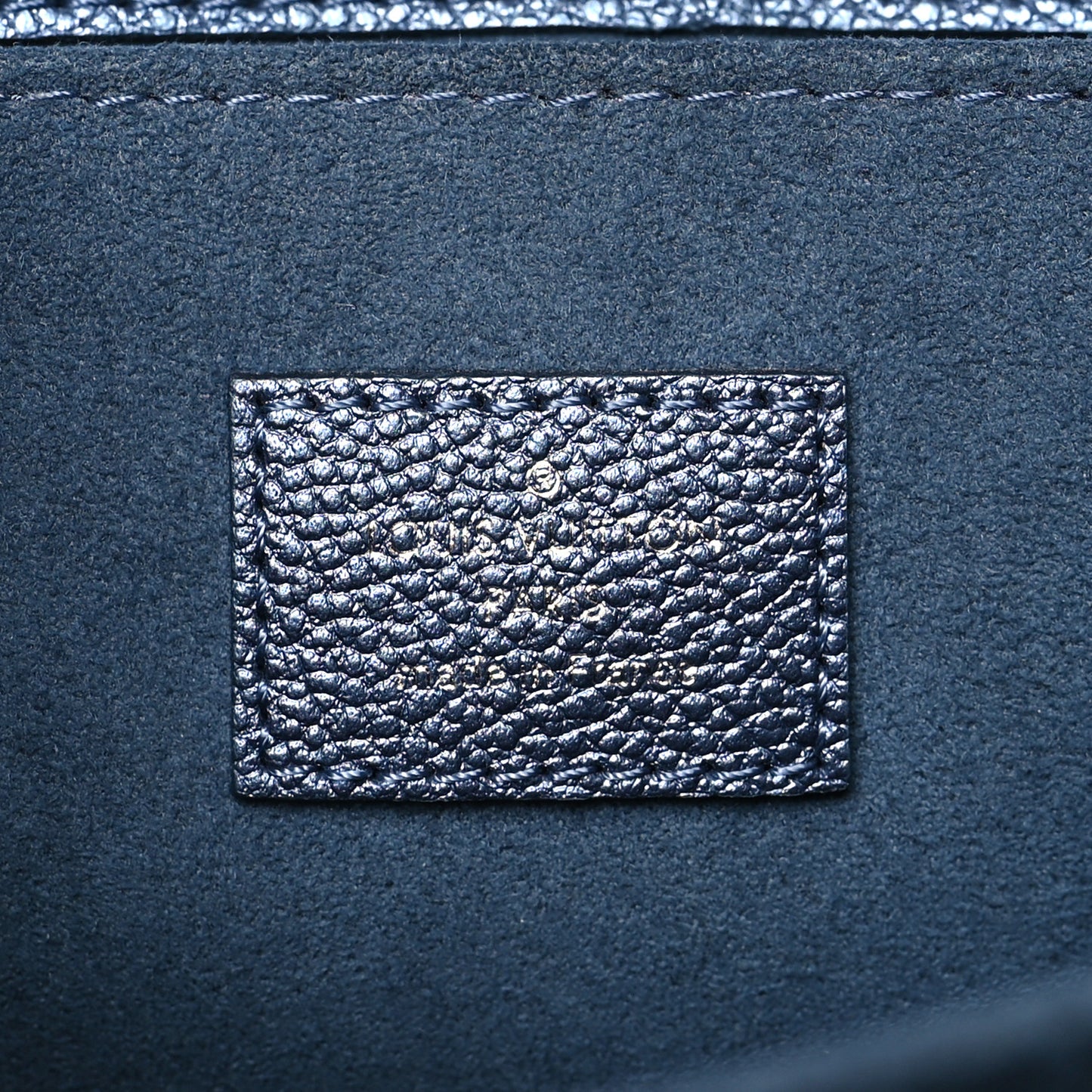Metallic Empreinte Monogram Giant Pochette Metis Navy Nacre
