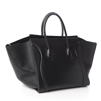 Celine Supple Calfskin Medium Phantom Luggage Black 2 of 11