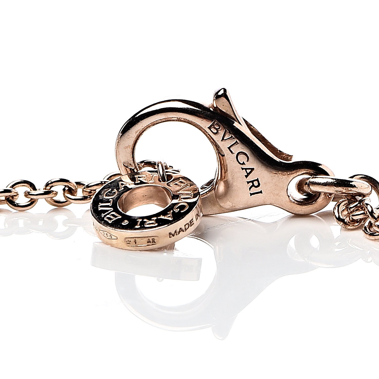 Bulgari 18K Rose Gold B.Zero1 Pendant Necklace 5 of 6