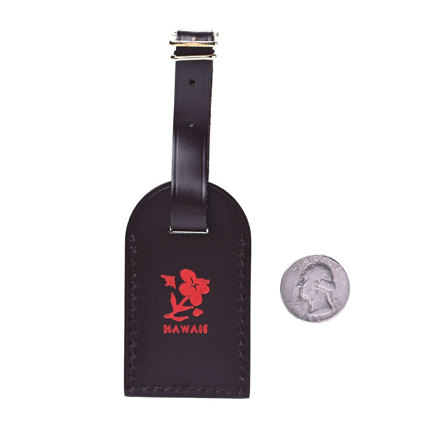 Calfskin Luggage Tag Ebene