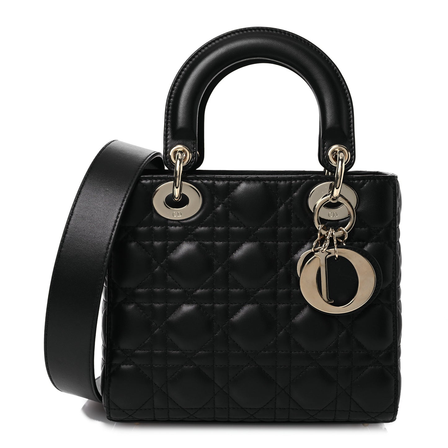 Lambskin Cannage Small My ABCDior Lady Dior Black
