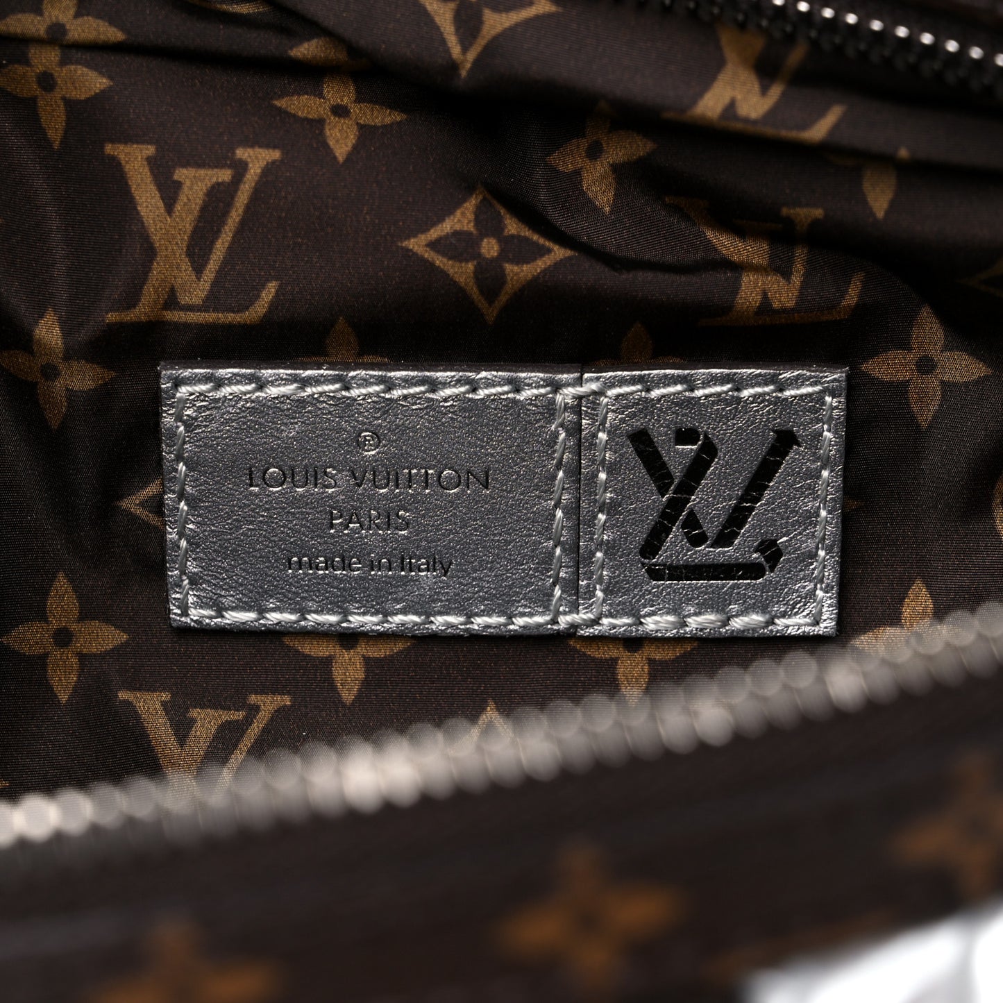 Econyl Monogram Pillow BumBag Silver