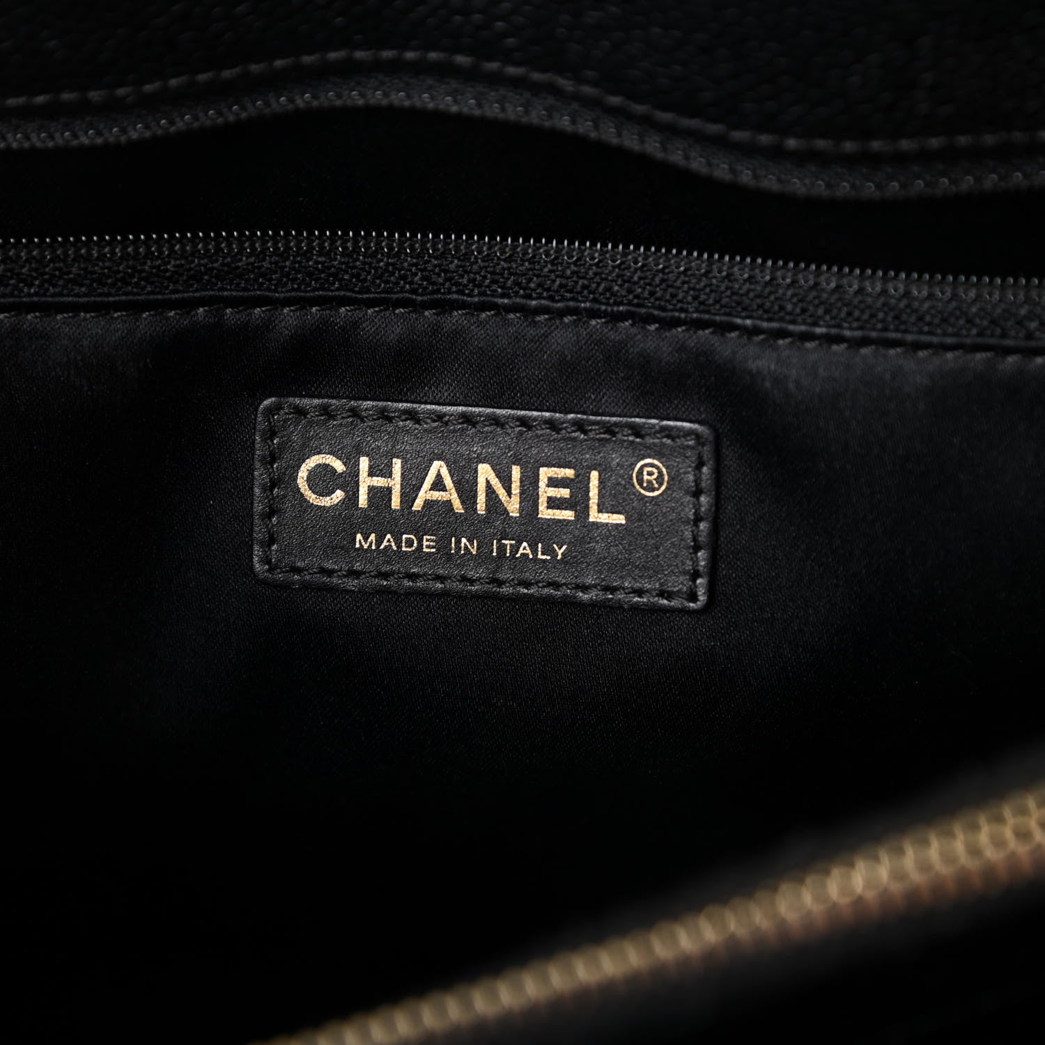 Chanel Caviar Quilted Grand Shopping Tote GST Black 6 of 11