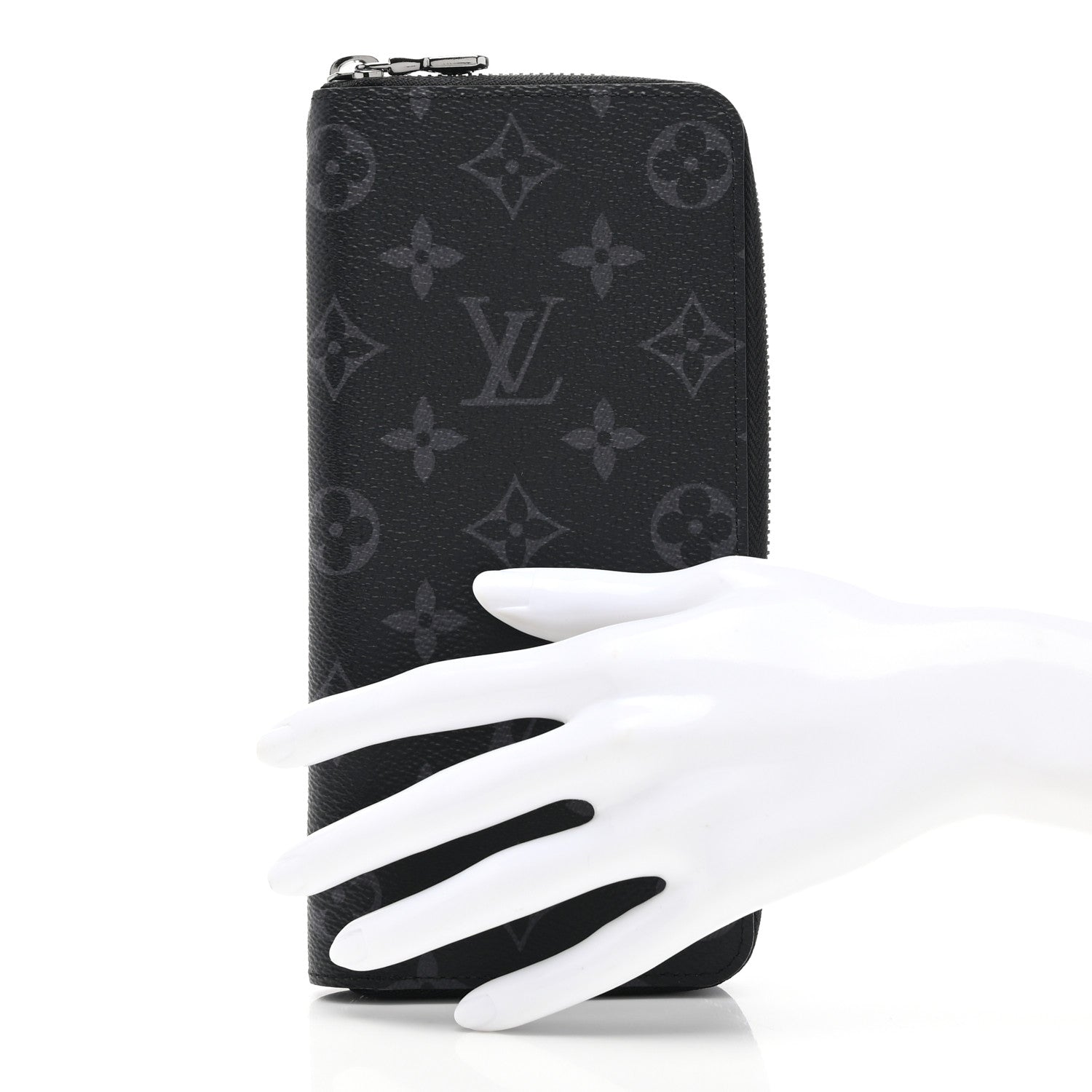 Louis Vuitton Monogram Eclipse Vertical Zippy Wallet 2 of 6