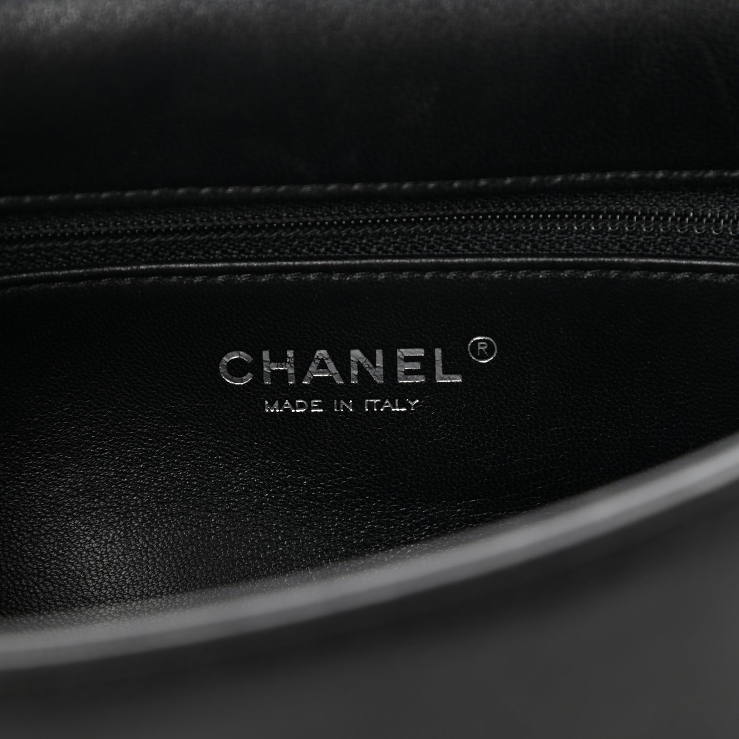 Shearling Lambskin Medium Chanel 100% Flap Black