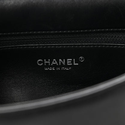 Chanel Shearling Lambskin Medium Chanel 100% Flap Black 6 of 9