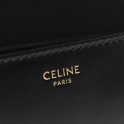 Celine Shiny Calfskin Triomphe Shoulder Bag Black 6 of 12