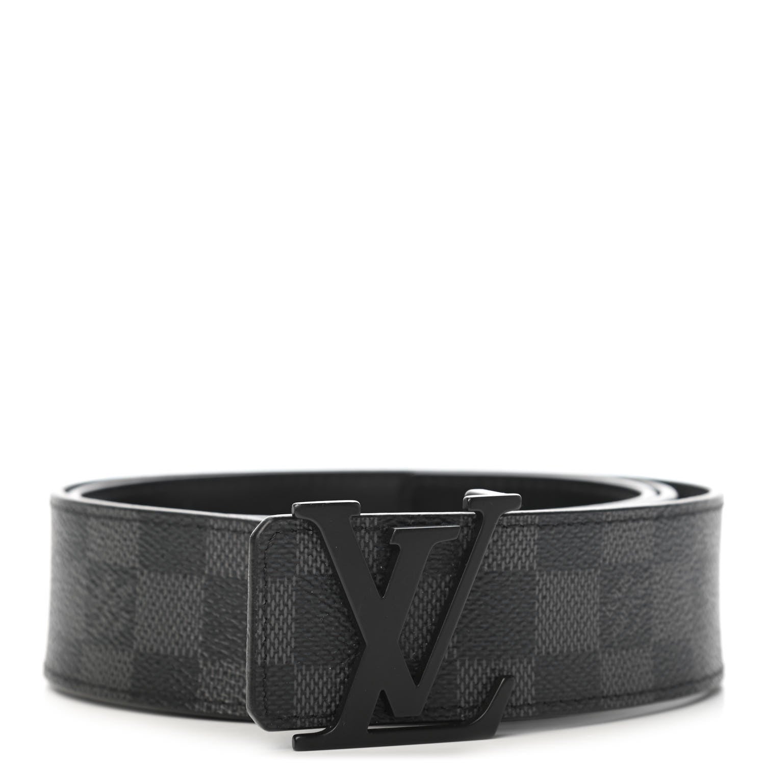 Louis Vuitton Damier Graphite LV Initiales Belt 90 36 1 of 5