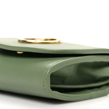 Gucci Roxy Calfskin Medium Blondie Chain Wallet Salamander Green 11 of 12