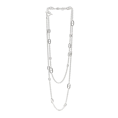 Hermes Sterling Silver Farandole Necklace 160 3 of 4