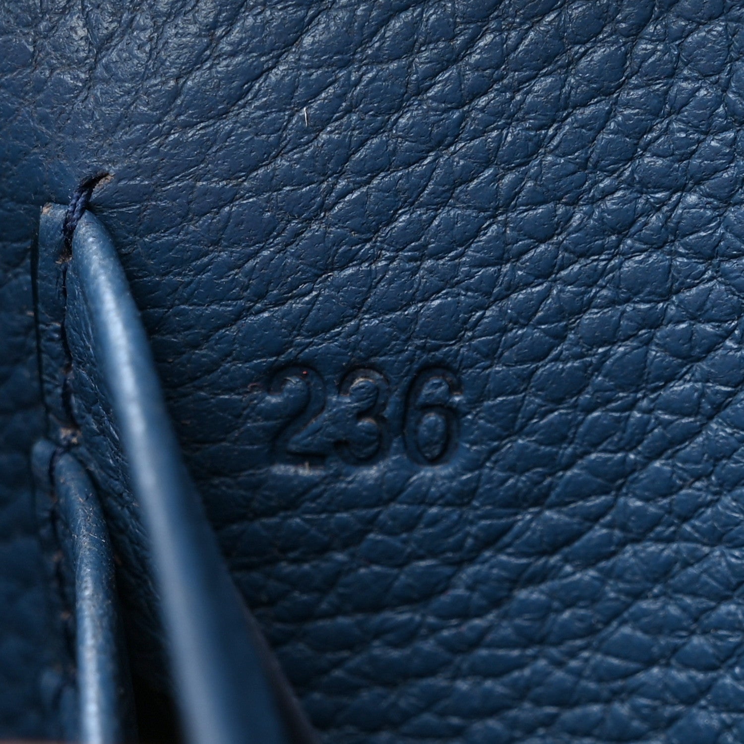 Prada Vitello Grain Envelope Wallet Cobalto 7 of 15