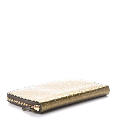 Gucci Shine Microguccissima Zippy Wallet Gold 4 of 8