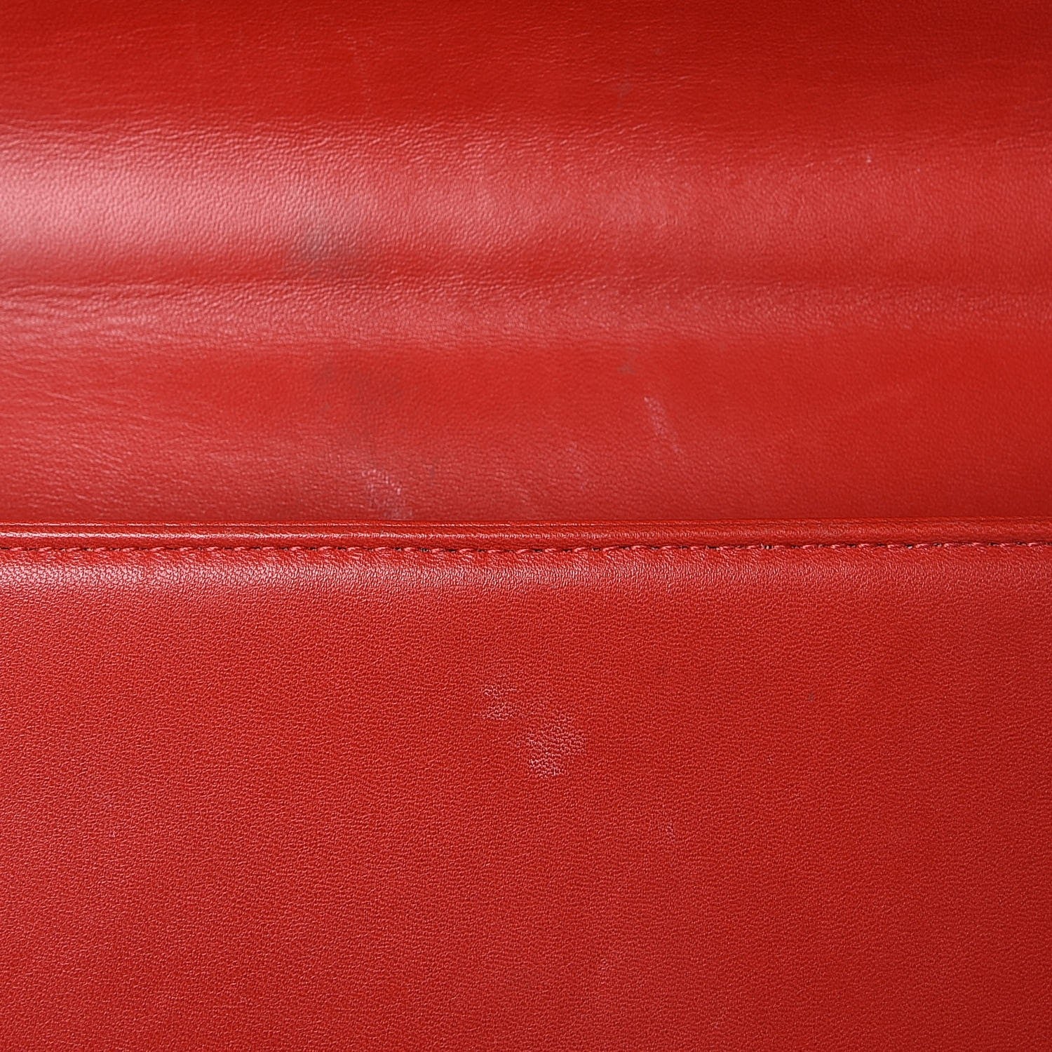 Chanel Lambskin Square Quilted Large Boy Cube Flap Red 10 of 22