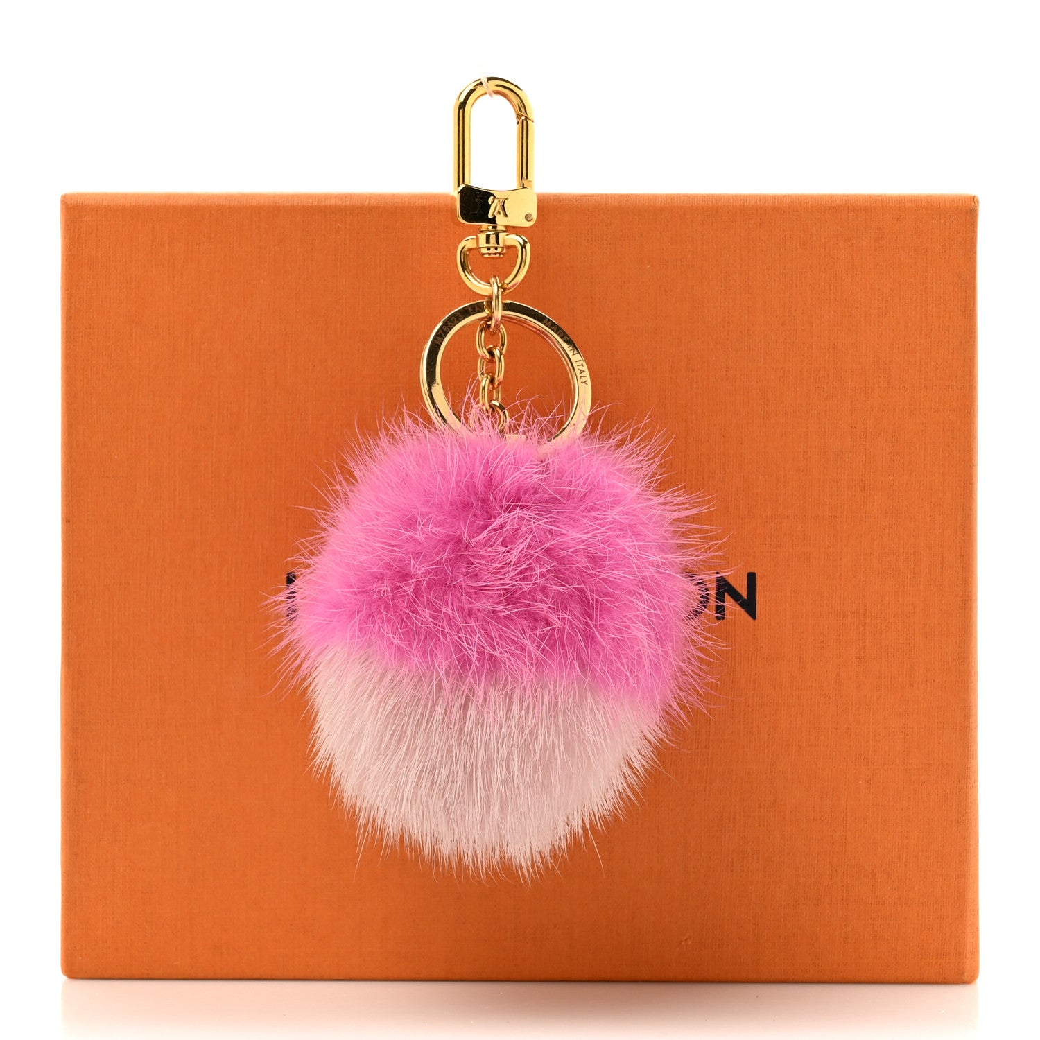Louis Vuitton Mink Fluo Bubble Bag Charm Key Holder Pink 5 of 5