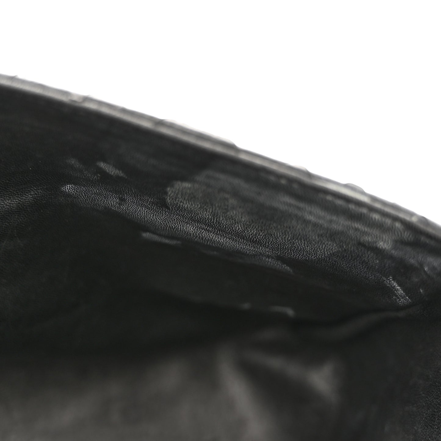 Snakeskin Jumbo Double Flap So Black