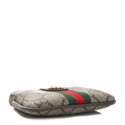 Gucci GG Supreme Monogram Web Ophidia Key Case Beige New Acero 4 of 9