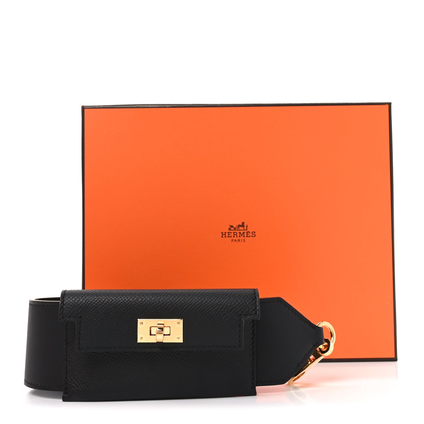 Swift Epsom Pocket Kelly Shoulder Strap Black